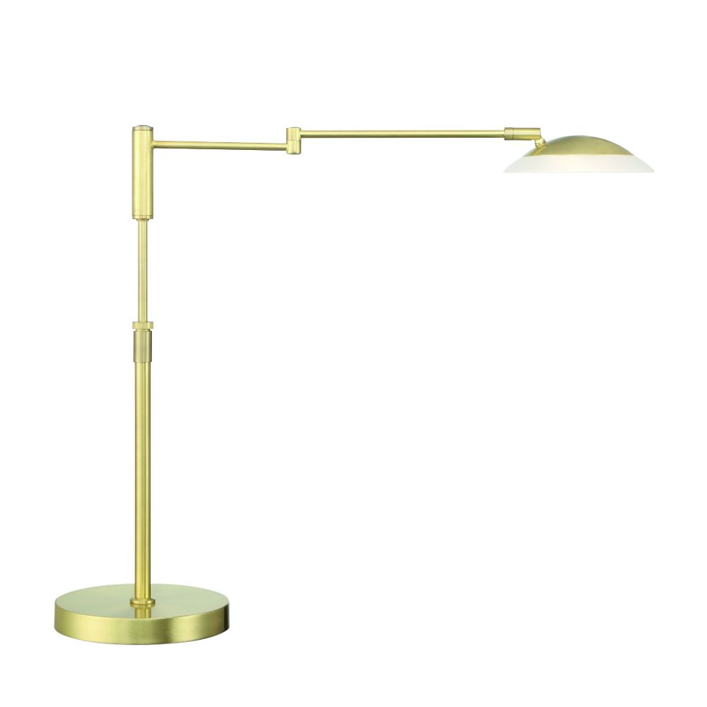Arnsberg 572310108 Meran Turbo Table Lamp in Satin Brass