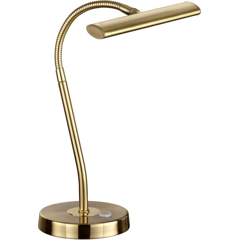 Arnsberg 579790108 Curtis LED Desk Lamp in Satin Brass
