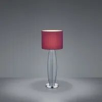 Zeitlos by Arnsberg Z5978.1.52 Opus Table Lamp in Smoked Glass/Aubergine