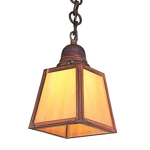 Arroyo Craftsman AH-1EAM-P Pewter a-line shade pendant without overlay (empty)