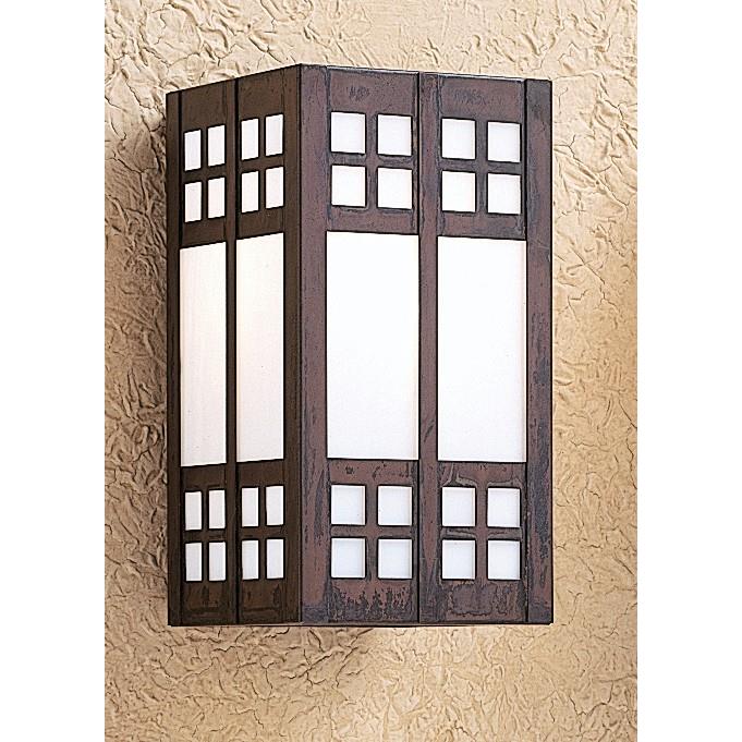 Arroyo Craftsman GS-9AM-RB Rustic Brown 9" glasgow sconce