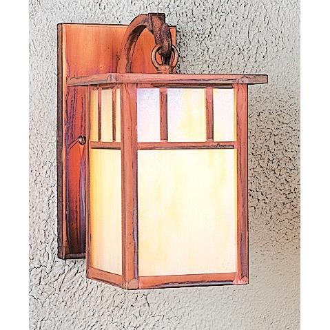 Arroyo Craftsman HB-4LAAM-MB Mission Brown 4" huntington wall mount with classic arch overlay