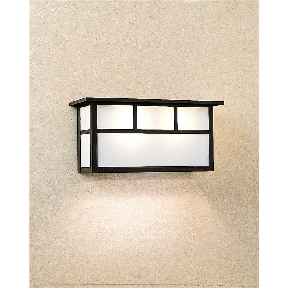 Arroyo Craftsman HS-14SDTF-AB Antique Brass 14" huntington short body sconce with double t-bar overlay