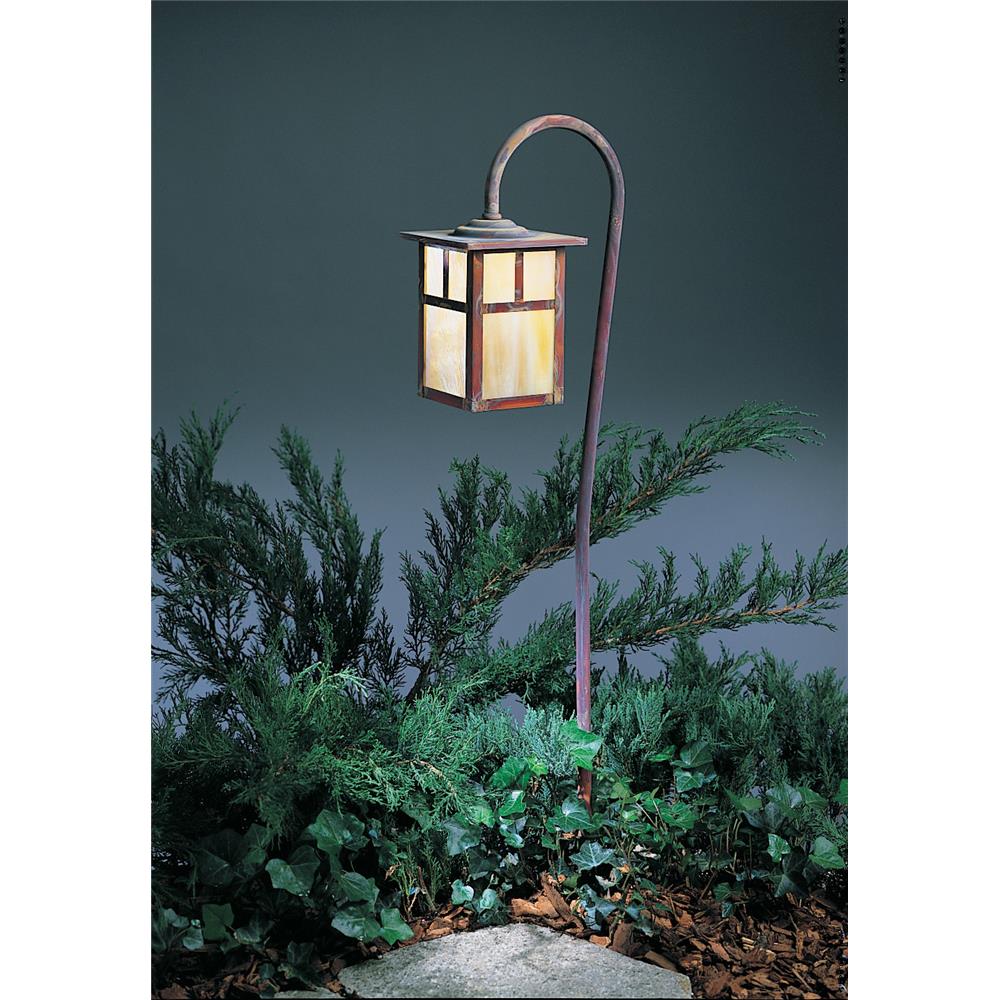 Arroyo Craftsman LV27-M6TGW-RB Rustic Brown low voltage 6" mission fixture with t-bar overlay