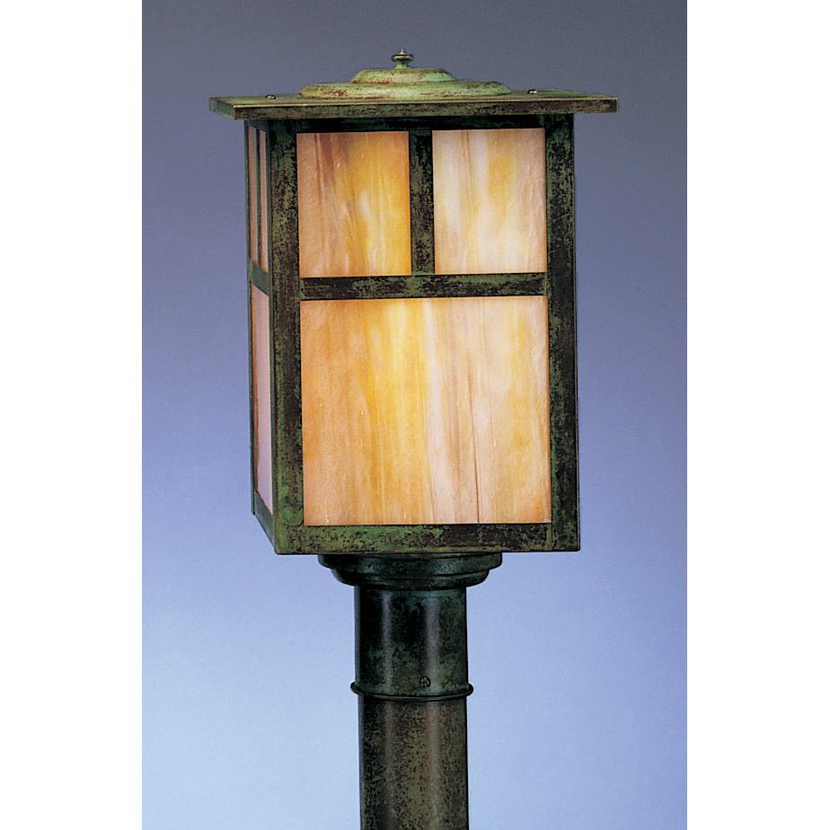 Arroyo Craftsman MP-10ECR-AB Antique Brass 10" mission post mount without overlay (empty)