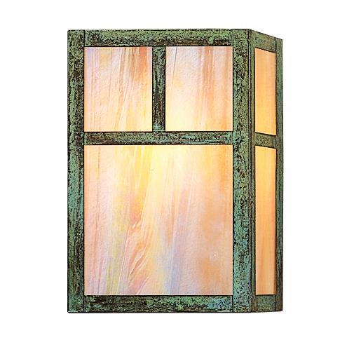 Arroyo Craftsman MS-10ECR-S Slate 10" mission sconce without overlay (empty)