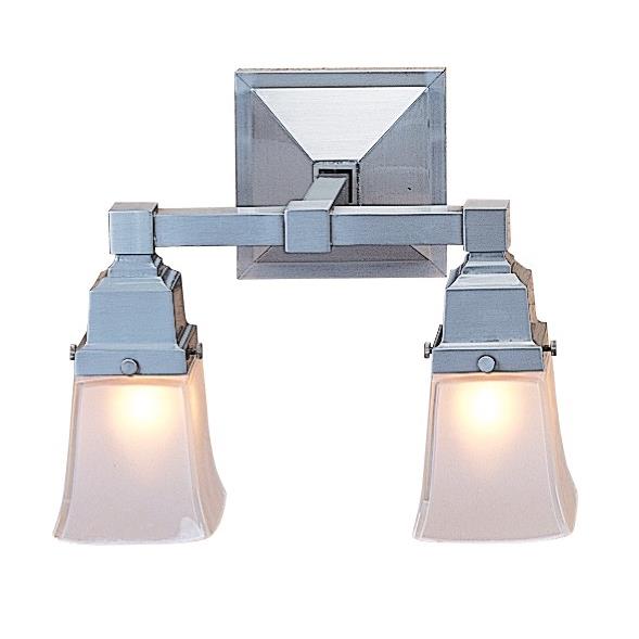 Arroyo Craftsman RS-2-S Slate ruskin 2 light sconce -Glass Sold Separately