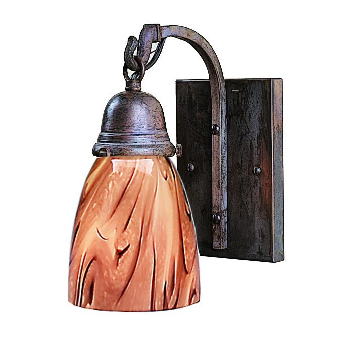 Arroyo Craftsman SB-1-P Pewter simplicity one light sconce -Glass Sold Separately