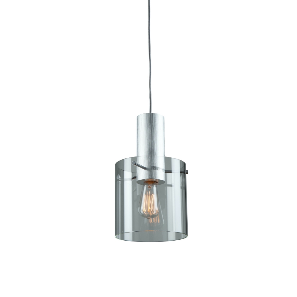 Artcraft Henley AC11520CL Pendant in Brushed Aluminum, Clear Glass