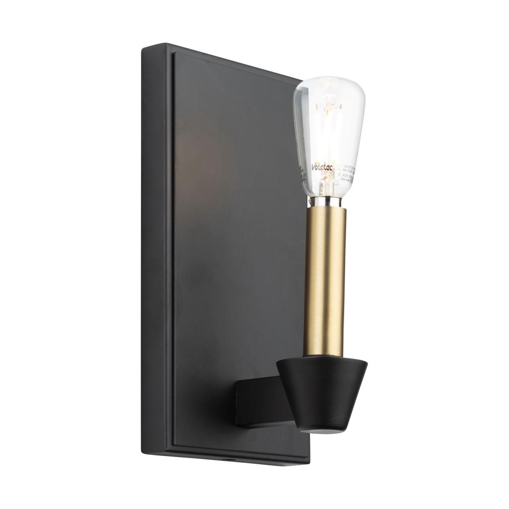 Artcraft Lighting AC11981BB Notting Hill Collection 1-Light Sconce Black and Brushed Brass