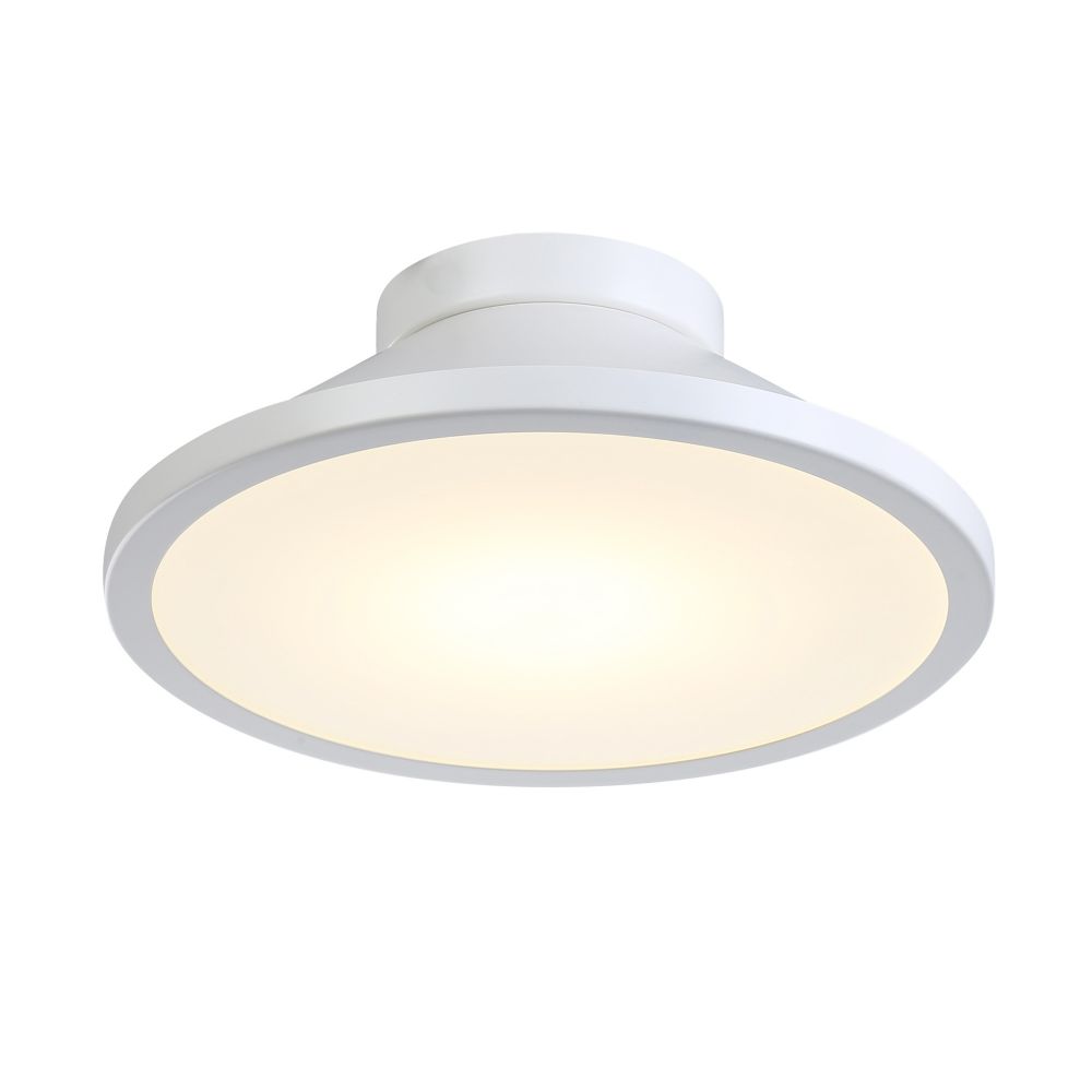Artcraft AC7021WH Lucida Collection Integrated LED Flush Mount, White