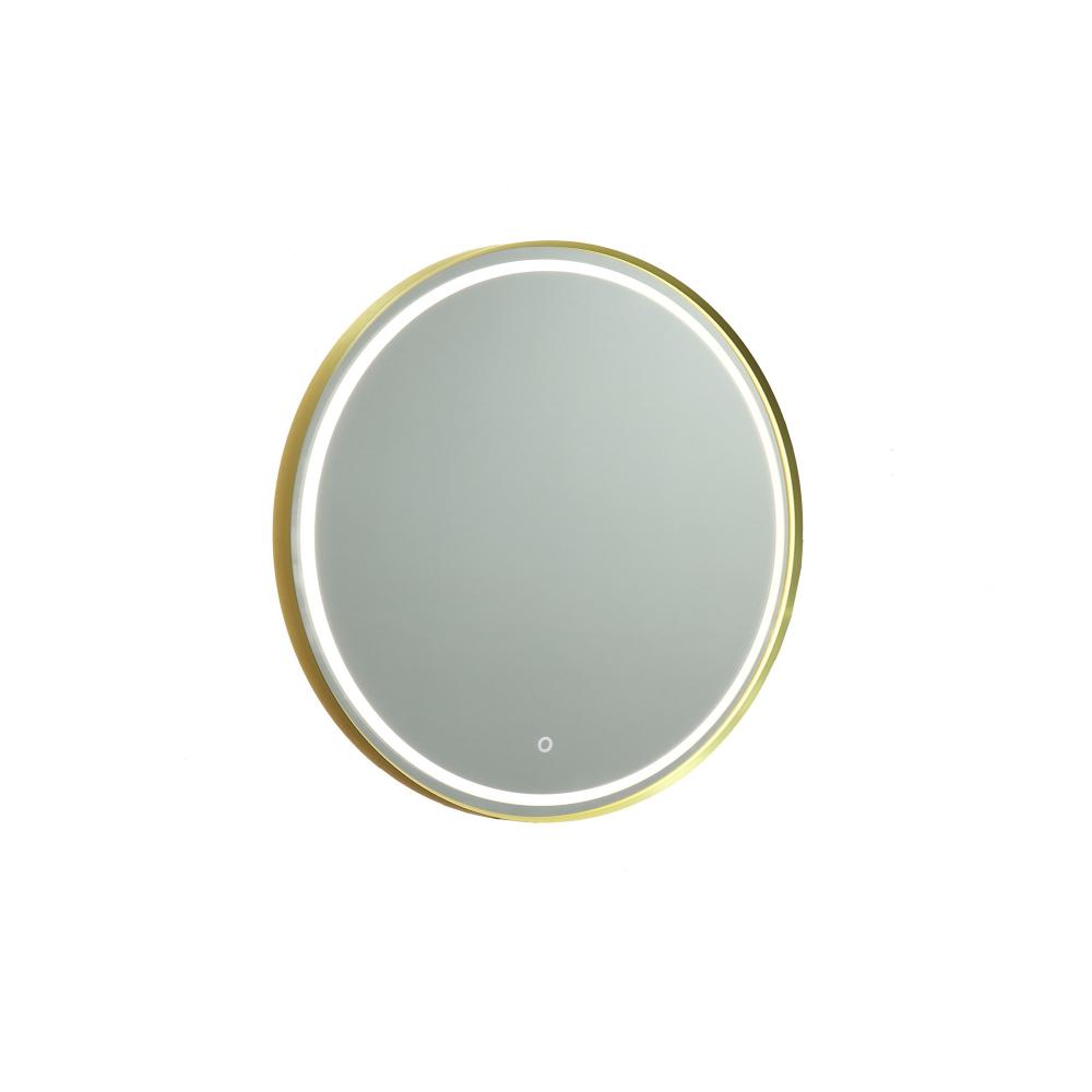 Artcraft Lighting AM351 Reflections Collection Round Bathroom Mirror Brushed Brass