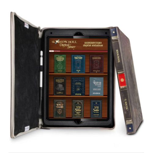 The complete ArtScroll Digital Library loaded on a New iPad  Includes a magnificent leather iPad cover