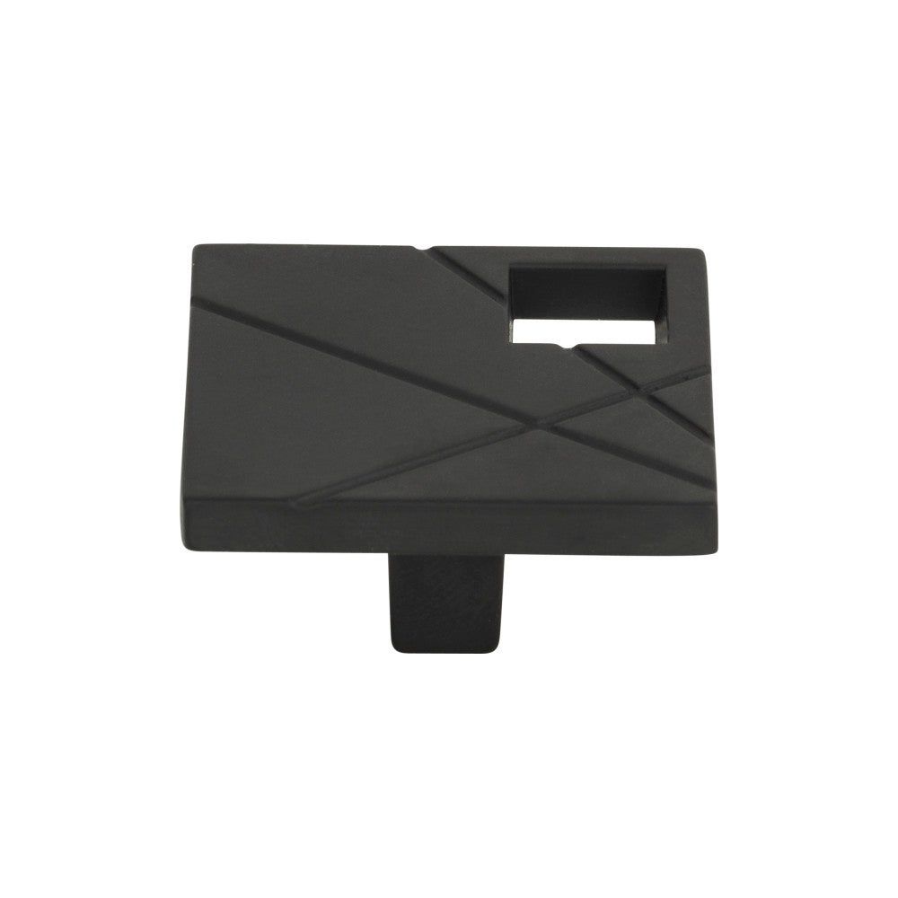 Atlas Homewares 251R-BL Modernist Square Cabinet Knob Right in Black