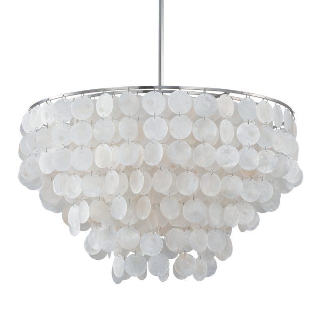 Aylan Home AAC175 Shelby 6 Light Pendant in Polished Nickel