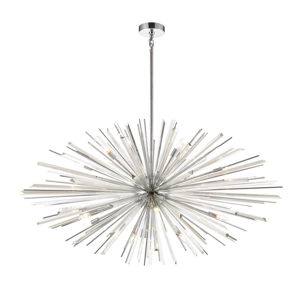 Avenue Lighting HF8200-CH Palisades Ave. Collection Hanging Chandelier in Chrome