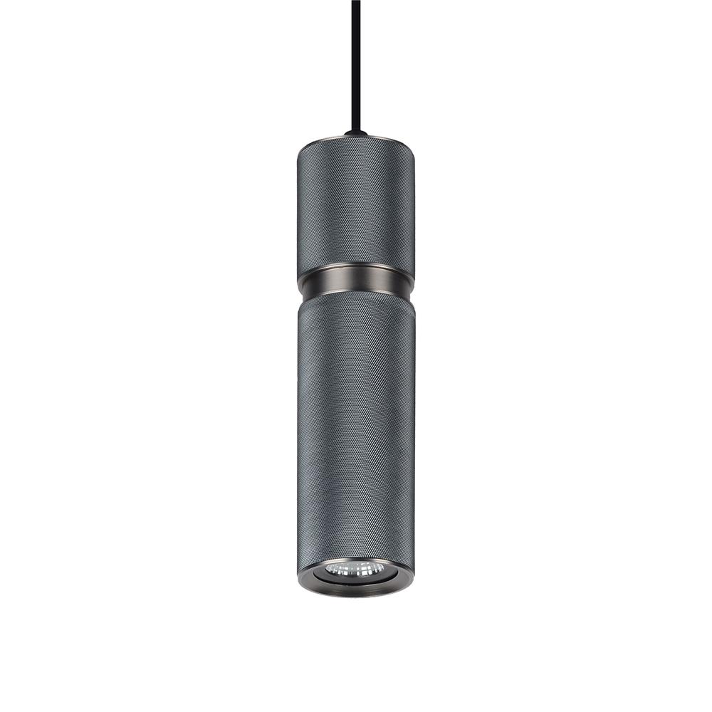 Avenue Lighting HF1073-LDG Cicada Pendant in Knurled Dark Grey With Pewter Accents