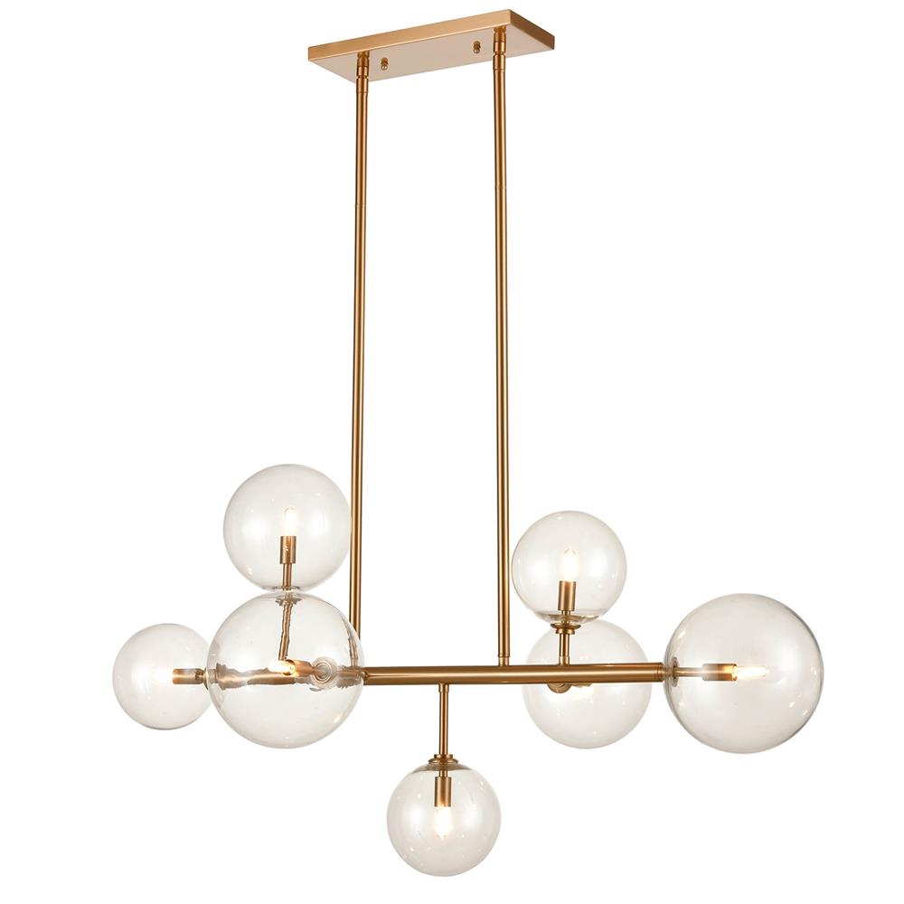 Avenue Lighting HF4207-AB Delilah Collection Hanging Chandelier in Aged Brass