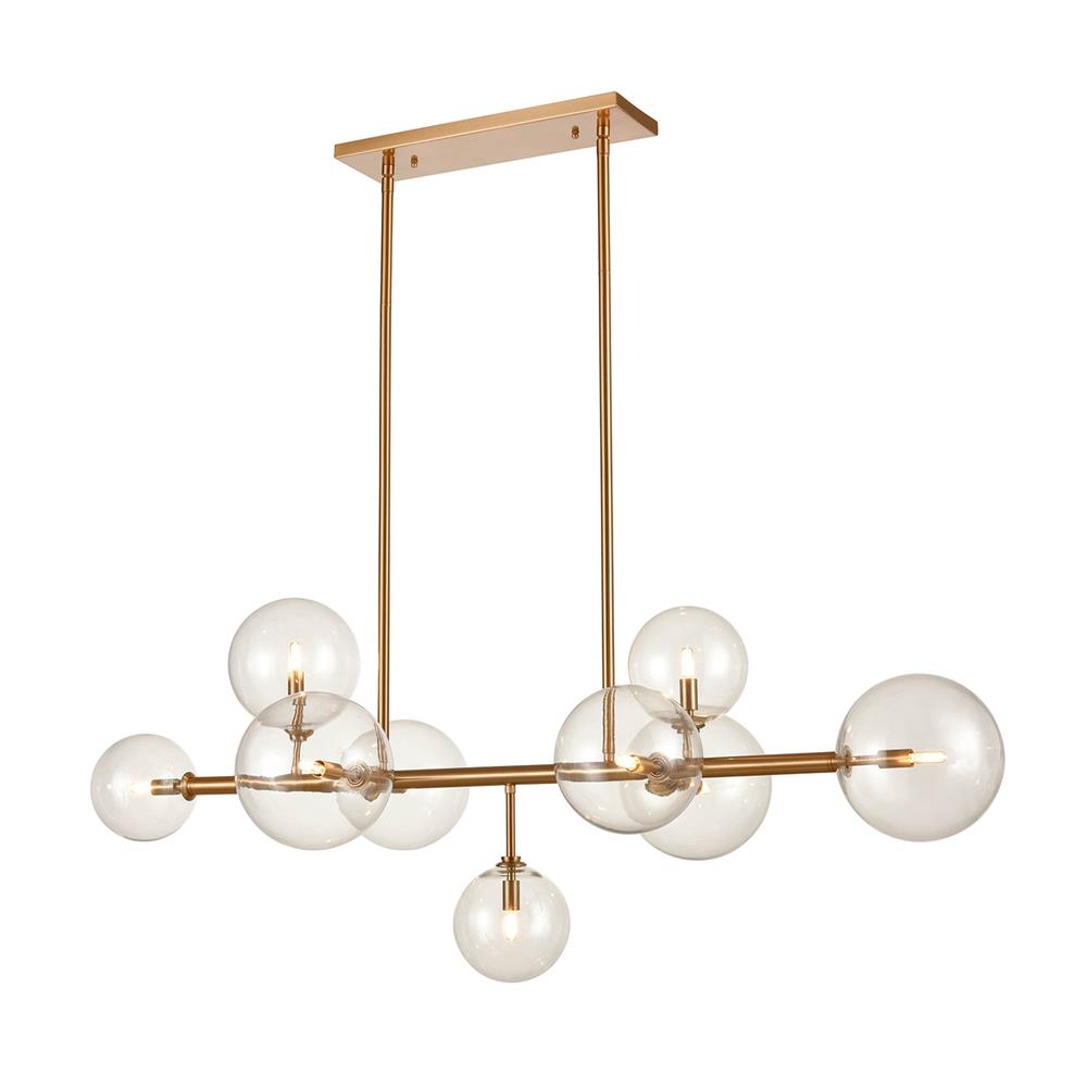 Avenue Lighting HF4209-AB Delilah Collection Hanging Chandelier in Aged Brass