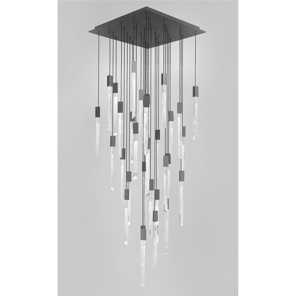 Avenue Lighting HF5431-BLK Alpine Collection Flush Mount Pendants  in Black With Clear And White Marbleized Blown Glass