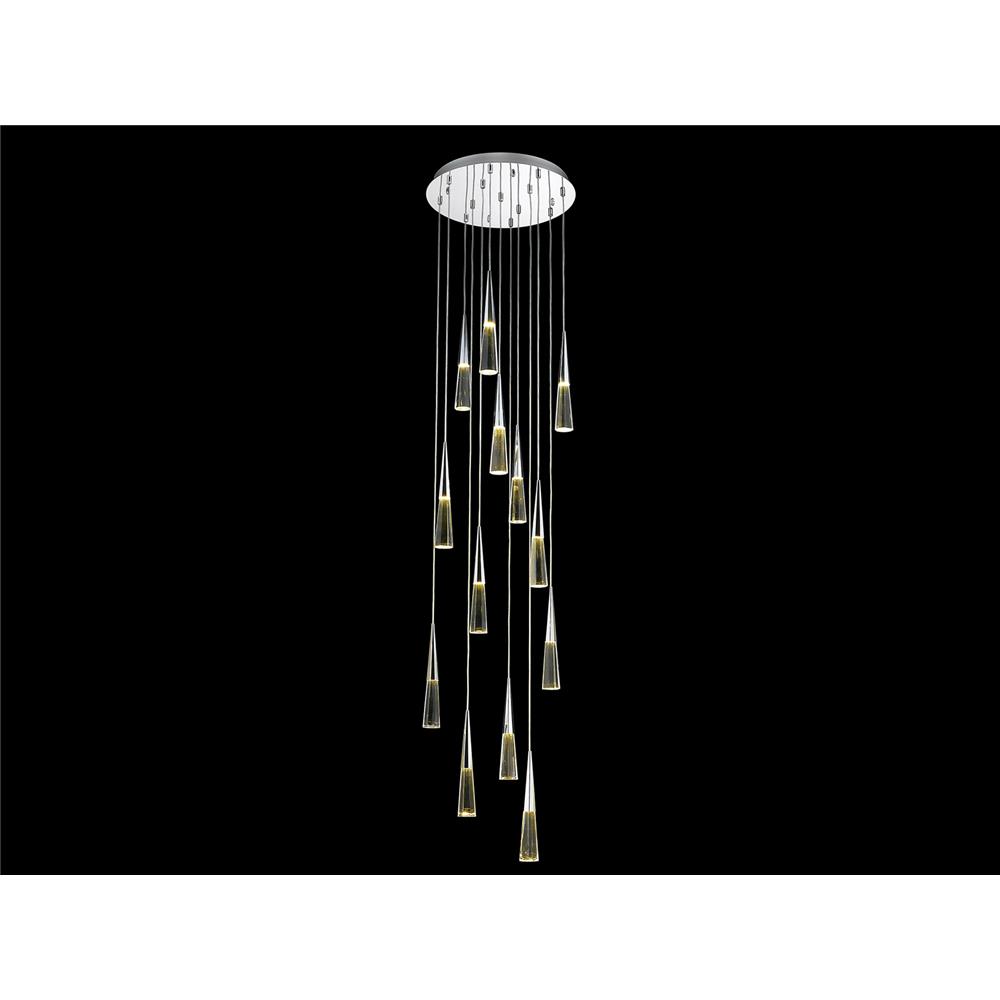 Avenue Lighting HF3813-CH Avalon Collection  Flush Mount Pendants in Polished Chrome