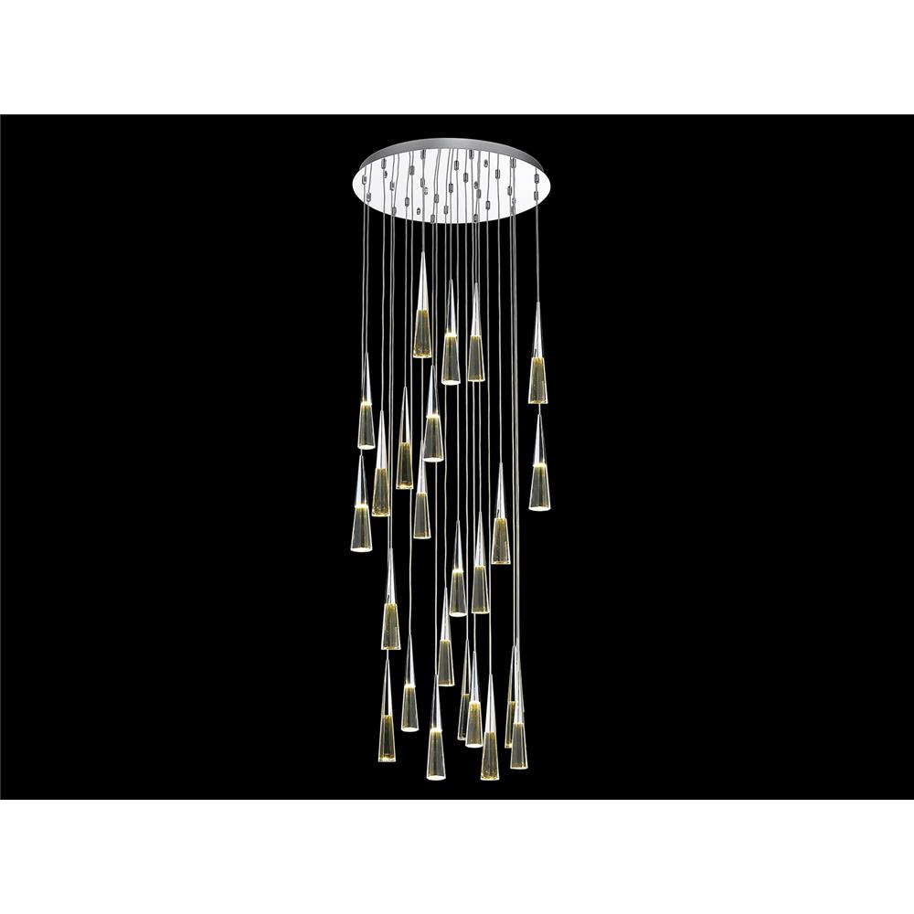 Avenue Lighting HF3825-CH Avalon Collection  Flush Mount Pendants in Polished Chrome