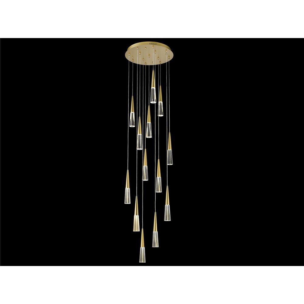 Avenue Lighting HF7713-BB Encino Collection Flush Mount Pendants in Brushed Brass