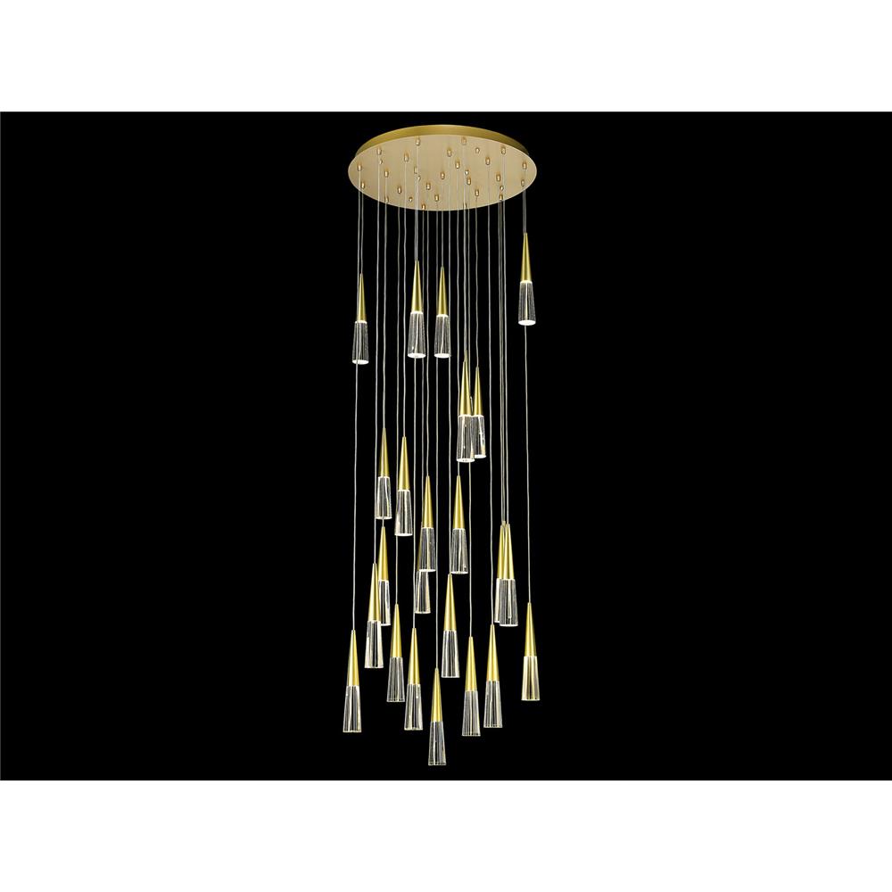 Avenue Lighting HF7725-BB Encino Collection Flush Mount Pendants in Brushed Brass