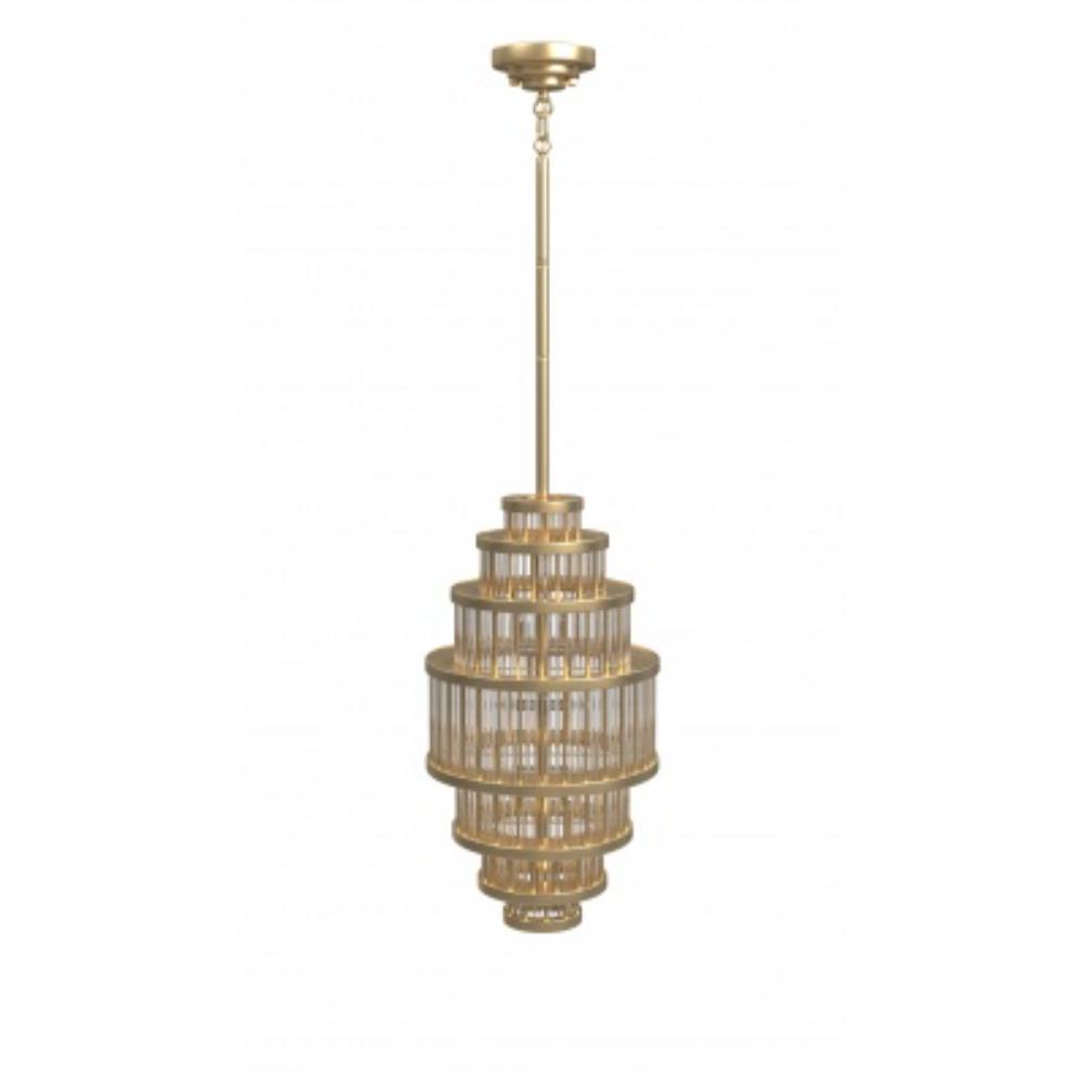 Avenue Lighting HF1924-AB Waldorf Collection Pendant In Antique Brass