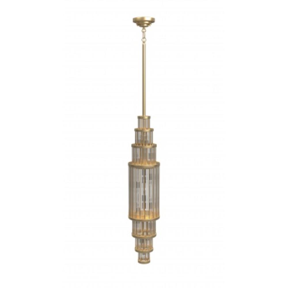 Avenue Lighting HF1925-AB Waldorf Collection Pendant In Antique Brass