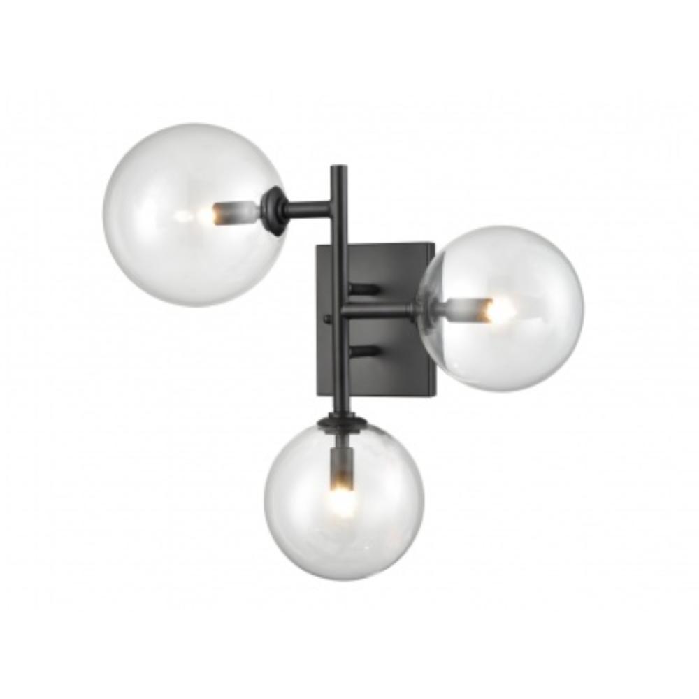 Avenue Lighting HF4203-BK Waldorf Collection Wall Sconce In Black