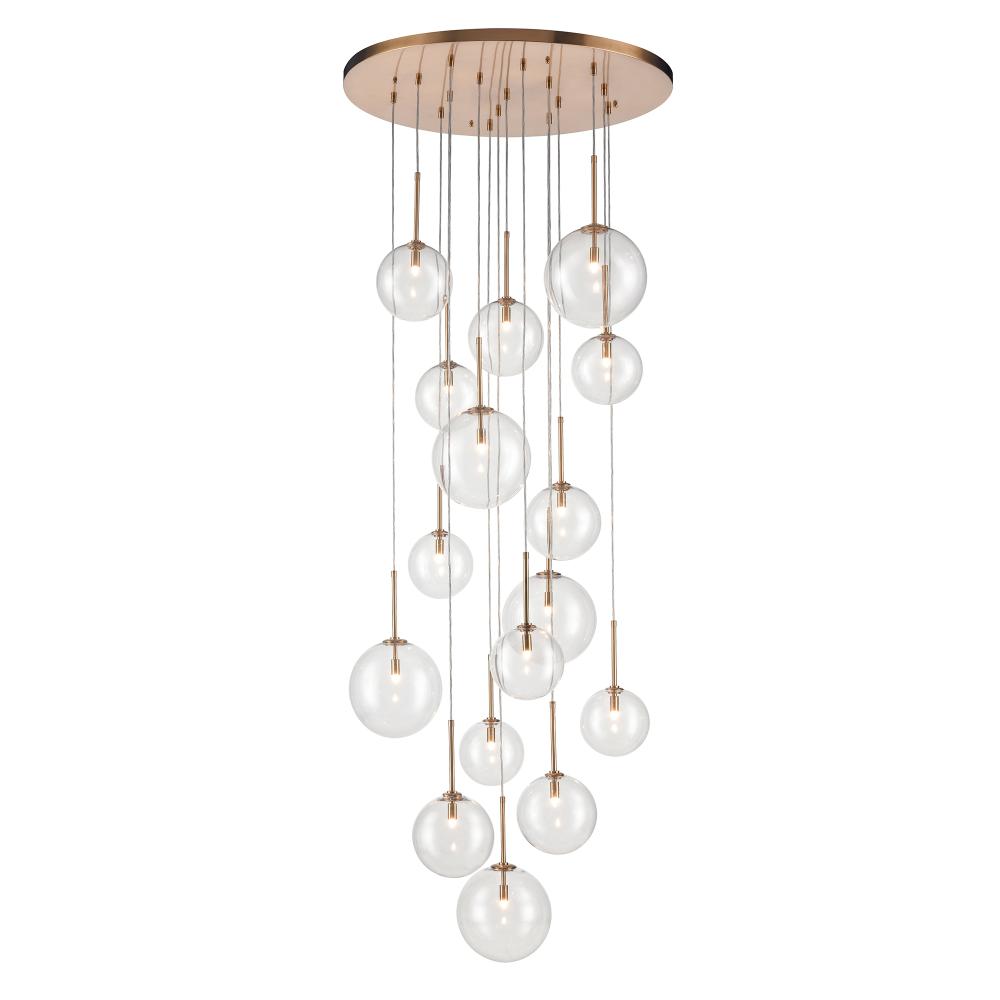 Avenue Lighting HF4266-AB Waldorf Collection Pendant In Aged Brass