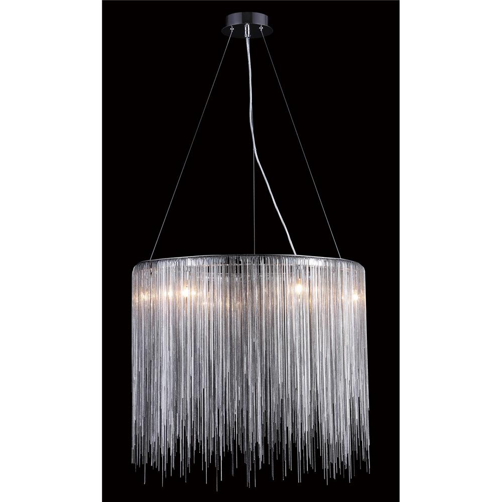 Avenue Lighting HF1202-CH Fountain Ave. Collection Chrome Jewelry Round Hanging Fixture