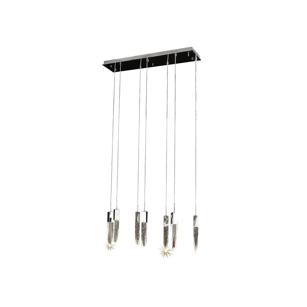 Avenue Lighting HF1900-7-AP-CH-C The Original Aspen Chrome 7 Light Pendant Fixture with Clear Crystal in Polished Chrome