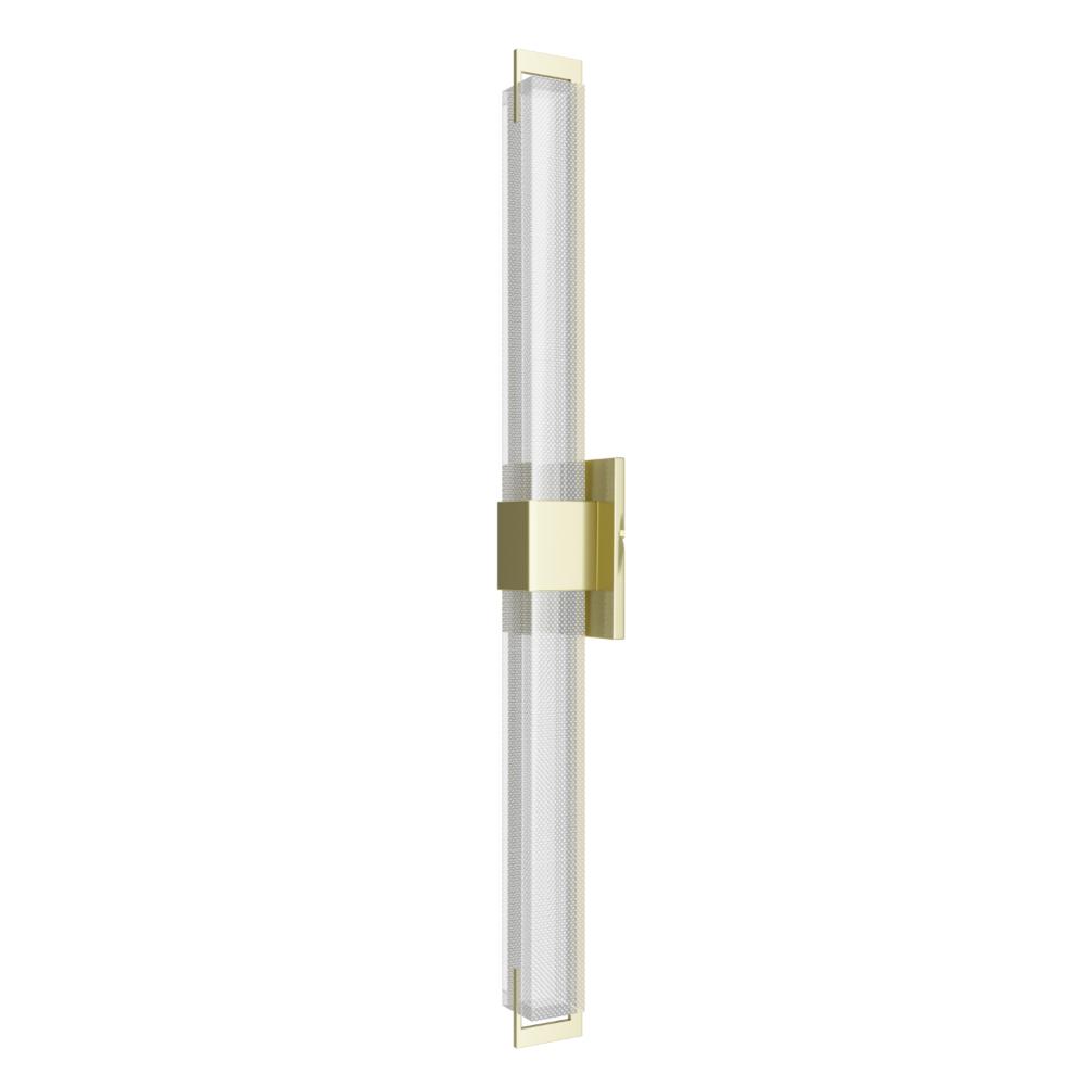 Avenue Lighting HF3012-BB-XL-SNW The Original Glacier Snow Wall Sconce in Brushed Brass