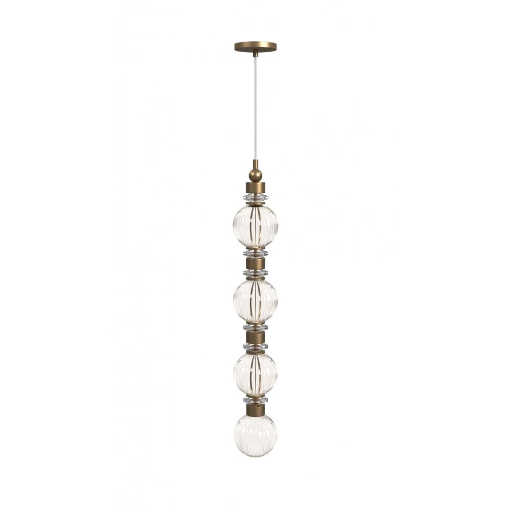 Avenue Lighting HF7904-AB Avra Collection Pendant in Aged Brass