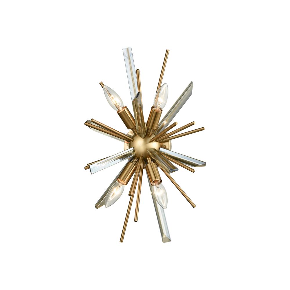 Avenue Lighting HF8204-AB Palisades Ave. Wall Sconce in Antique Brass With Champagne Glass