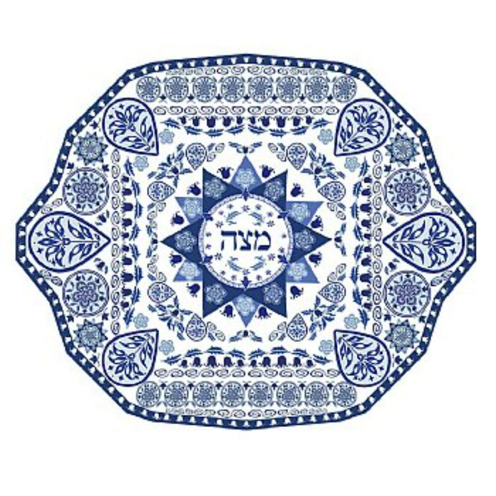Porcelain Matzah Plate Renaissance Design by Jessica Sporn