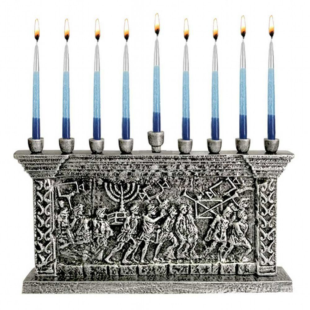 The Arch of Titus Menorah - Silver