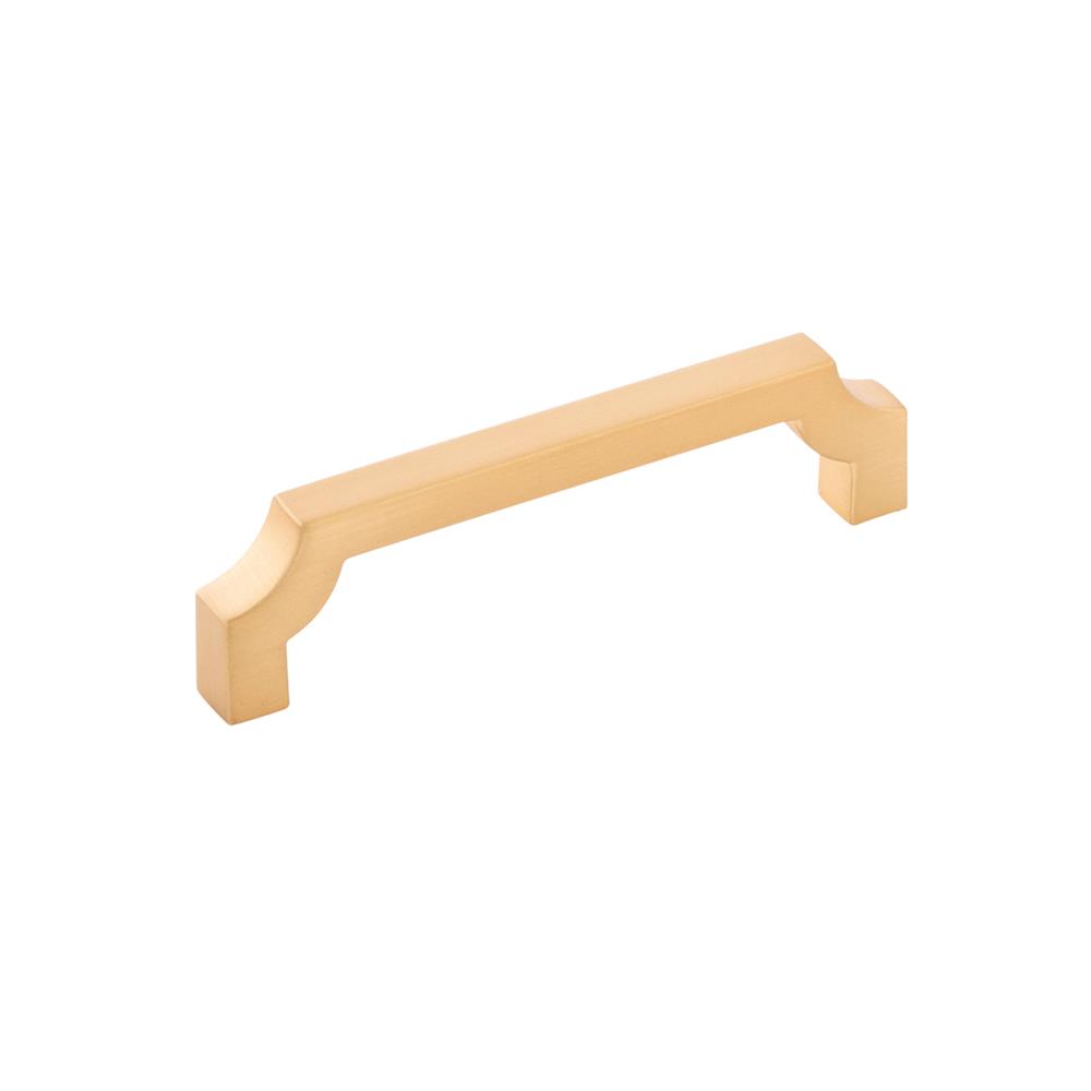 Belwith-Keeler B076641-BGB Monarch Collection Pull 3-3/4 Inch (96mm) Center to Center Brushed Golden Brass Finish