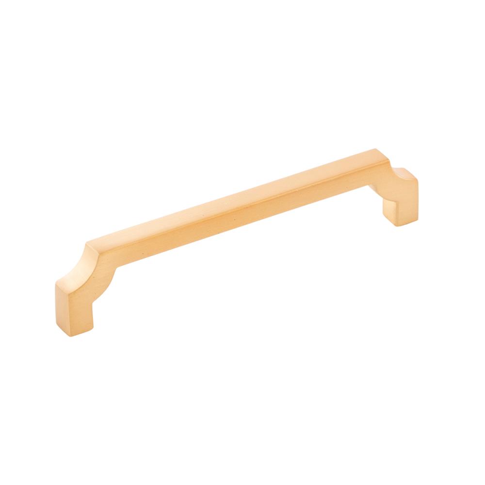 Belwith-Keeler B076642-BGB Monarch Collection Pull 5-1/16 Inch (128mm) Center to Center Brushed Golden Brass Finish