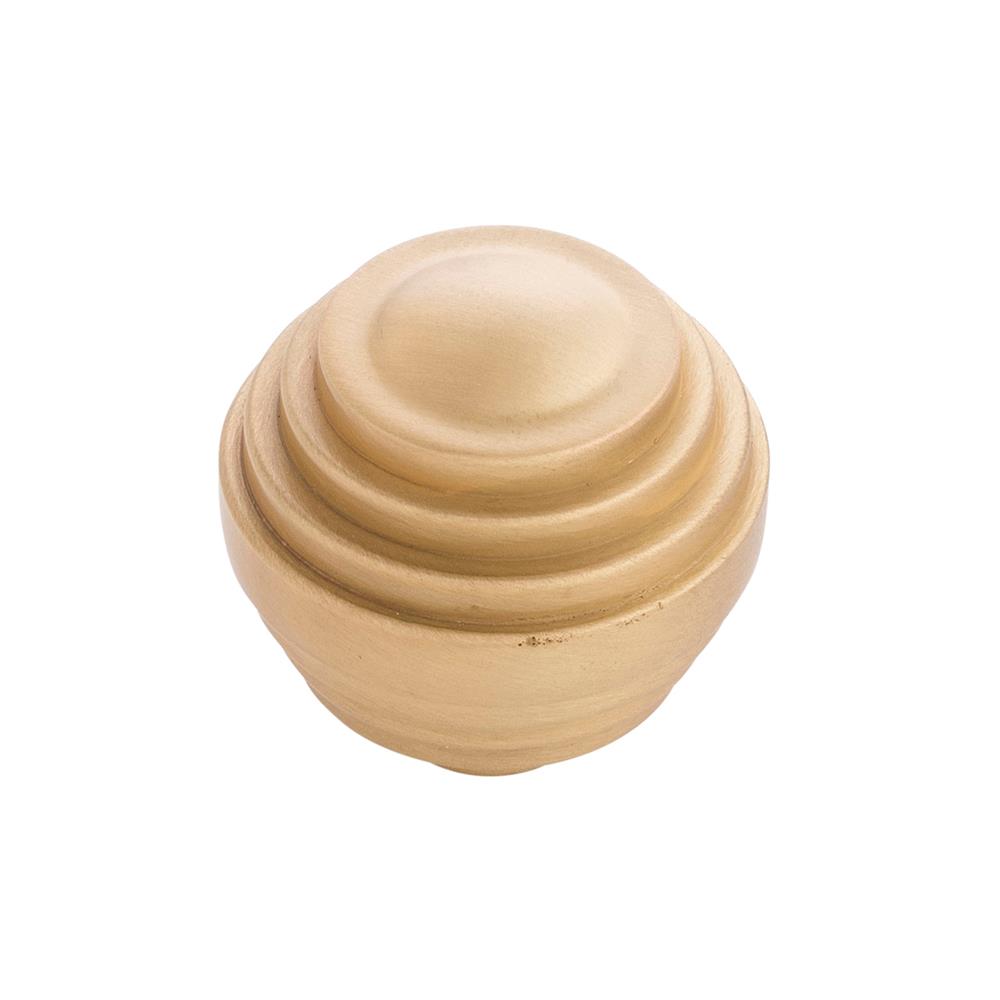 Belwith-Keeler B076882-BGB Sinclaire Collection Knob 1-3/8" Diameter Brushed Golden Brass Finish
