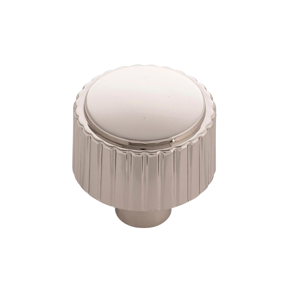 Belwith-Keeler B076883-14 Sinclaire Collection Knob 1-1/4" Diameter Polished Nickel Finish