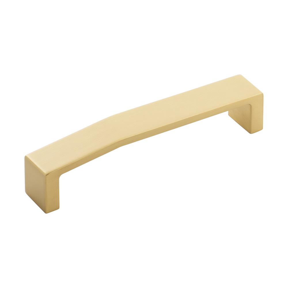 Belwith-Keeler B077155-BGB Veer Collection Pull 5-1/16 Inch (128mm) Center to Center Brushed Golden Brass Finish