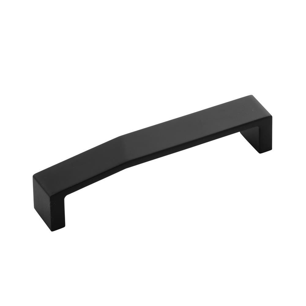 Belwith-Keeler B077155-MB Veer Collection Pull 5-1/16 Inch (128mm) Center to Center Matte Black Finish