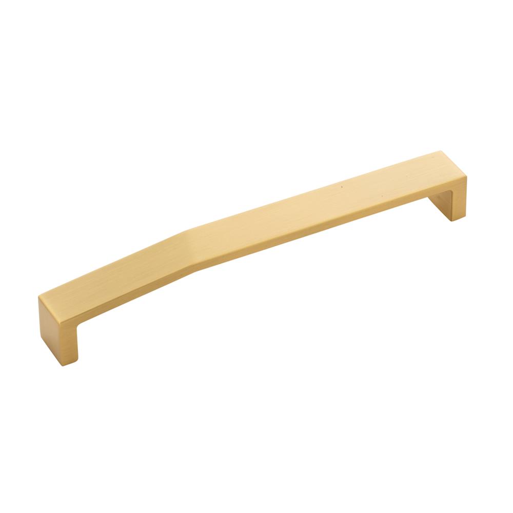 Belwith-Keeler B077157-BGB Veer Collection Pull 7-9/16 Inch (192mm) Center to Center Brushed Golden Brass Finish