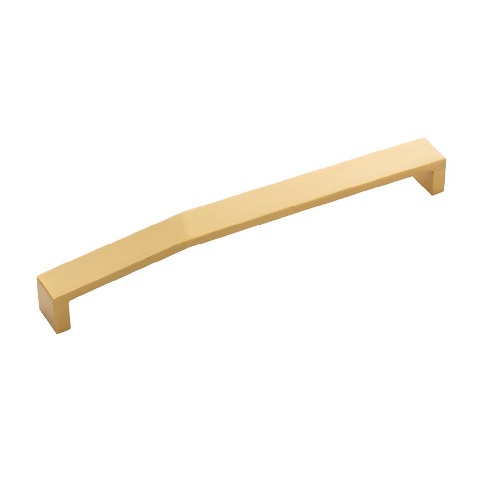 Belwith-Keeler B077158-BGB Veer Collection Pull 8-13/16 Inch (224mm) Center to Center Brushed Golden Brass Finish