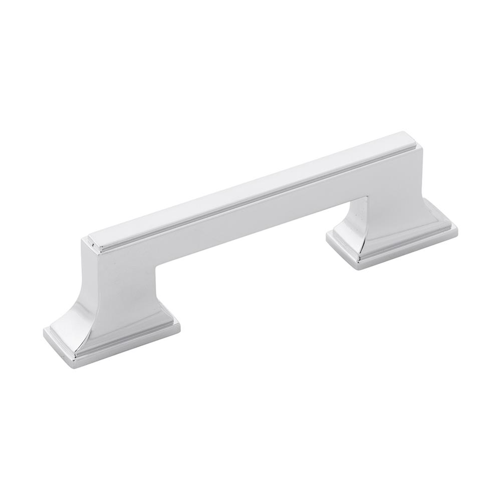Belwith-Keeler B077461-CH Brownstone Collection Pull 3 Inch & 3-3/4 Inch (96mm) Center to Center Chrome Finish