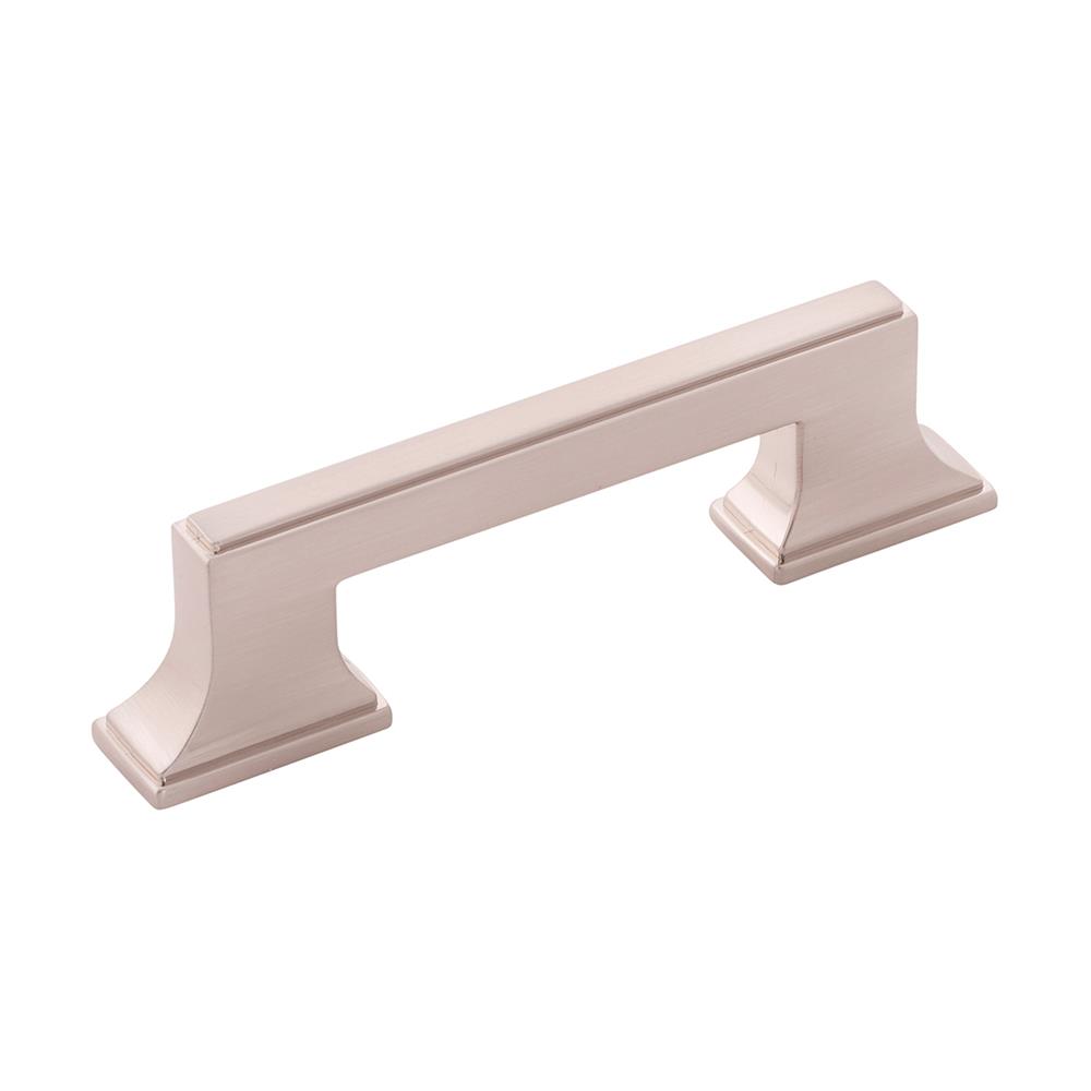 Belwith-Keeler B077461-SN Brownstone Collection Pull 3 Inch & 3-3/4 Inch (96mm) Center to Center Satin Nickel Finish