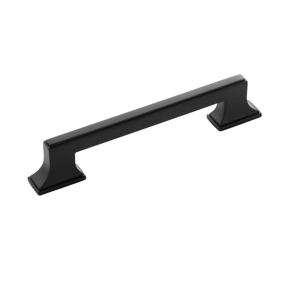 Belwith-Keeler B077462-MB Brownstone Collection Pull 5-1/16 Inch (128mm) Center to Center Matte Black Finish